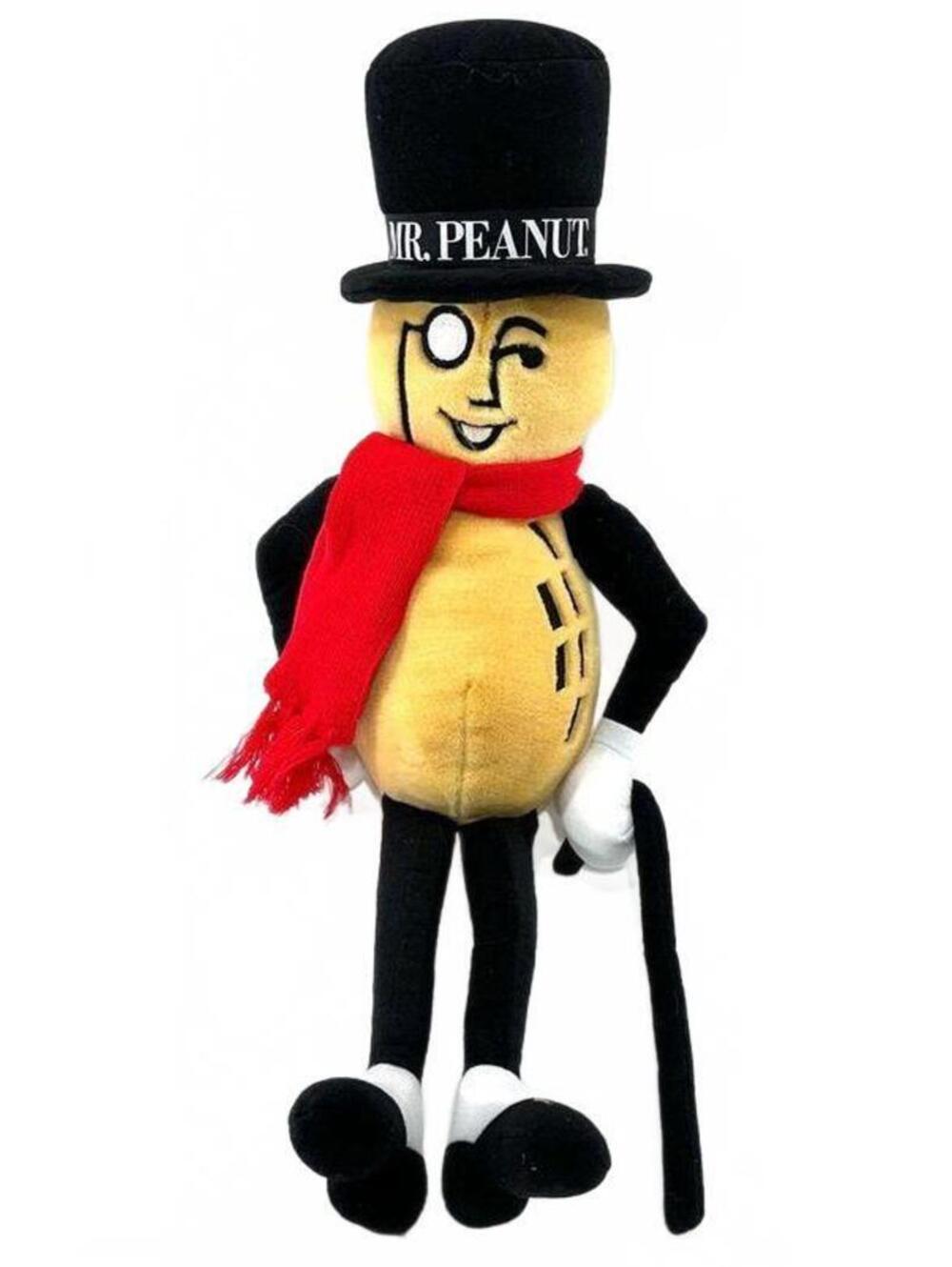 Vintage Mr Peanut with Scarf 1991 28" Plush Promotional From Nabisco